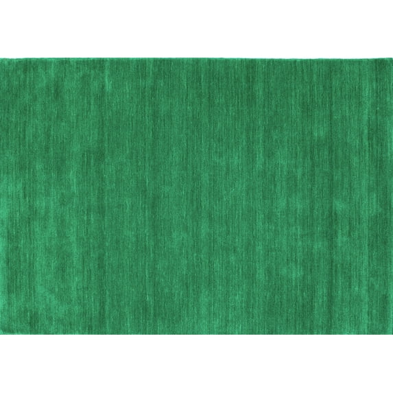 Ahgly Company Indoor Rectangle Abstract Turquoise Blue Contemporary Area Rugs, 7' x 10'
