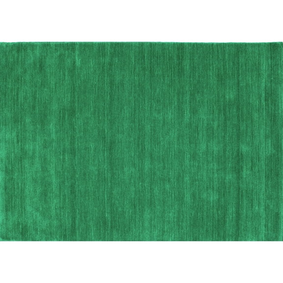 Ahgly Company Indoor Rectangle Abstract Turquoise Blue Contemporary Area Rugs, 2' x 3'