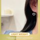 thumbnail image 4 of Butterfly Bow Earrings Rhinestones Heart Charm Dangle Earrings 1Pair Gift, 4 of 4