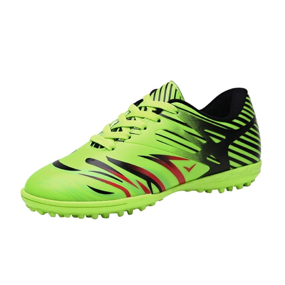 Generic Little Boys Soccer Shoes Firm Ground Youth Soccer Cleats Kids High-Top Football Boots Outdoor Training Sneaker