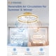 thumbnail image 4 of Ventilador de techo ZMISHIBO 50 cm Oro con luz LED y control remoto 220V, 4 of 7