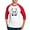 Red/White, variant on CafePress - Batty Bear White - Cotton Baseball Jersey, 3/4 Raglan Sleeve Shirt