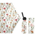 thumbnail image 2 of JSTEL Carnation Flowers Floral Folding Umbrella for Rain Sun Travel Mini Lightweight Compact Umbrellas, 2 of 5