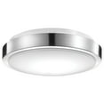 thumbnail image 4 of Globe Electric 60839 900-Lumen Wi-Fi Smart 11-In. Flush-Mount Color-Changing-RGB Tunable-White 16-Watt Ceiling Light, Brushed Nickel Finish, 4 of 10