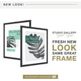 thumbnail image 3 of MCS Studio Gallery 20x24 Matted to 16x20 Poster Frame Black Woodgrain, Vertical & Horizontal Wall Hanging Large Picture Frame for Photos, Posters & Art Prints (1-Pack), 3 of 7