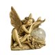thumbnail image 5 of Estatua solar para jardín, luz, adorno para césped, decoración de patio, figura de resina coleccionable, elfo Amarillo, 5 of 9