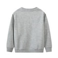 thumbnail image 4 of Ccpelsie Toddler Boys Cotton Crewneck Sweatshirt Kids Solid Long Sleeve Pullover Tops for Toddler(Grey,5-6 Years), 4 of 8