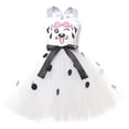thumbnail image 4 of Playtopia Big‑Girls 5‑Piece Dalmatian Role‑Play Costume Sleeveless Tulle Dress With Matching Headband, Tail, Gloves And Socks Set Size S‑XXL, Plus Size Friendly, 4 of 4