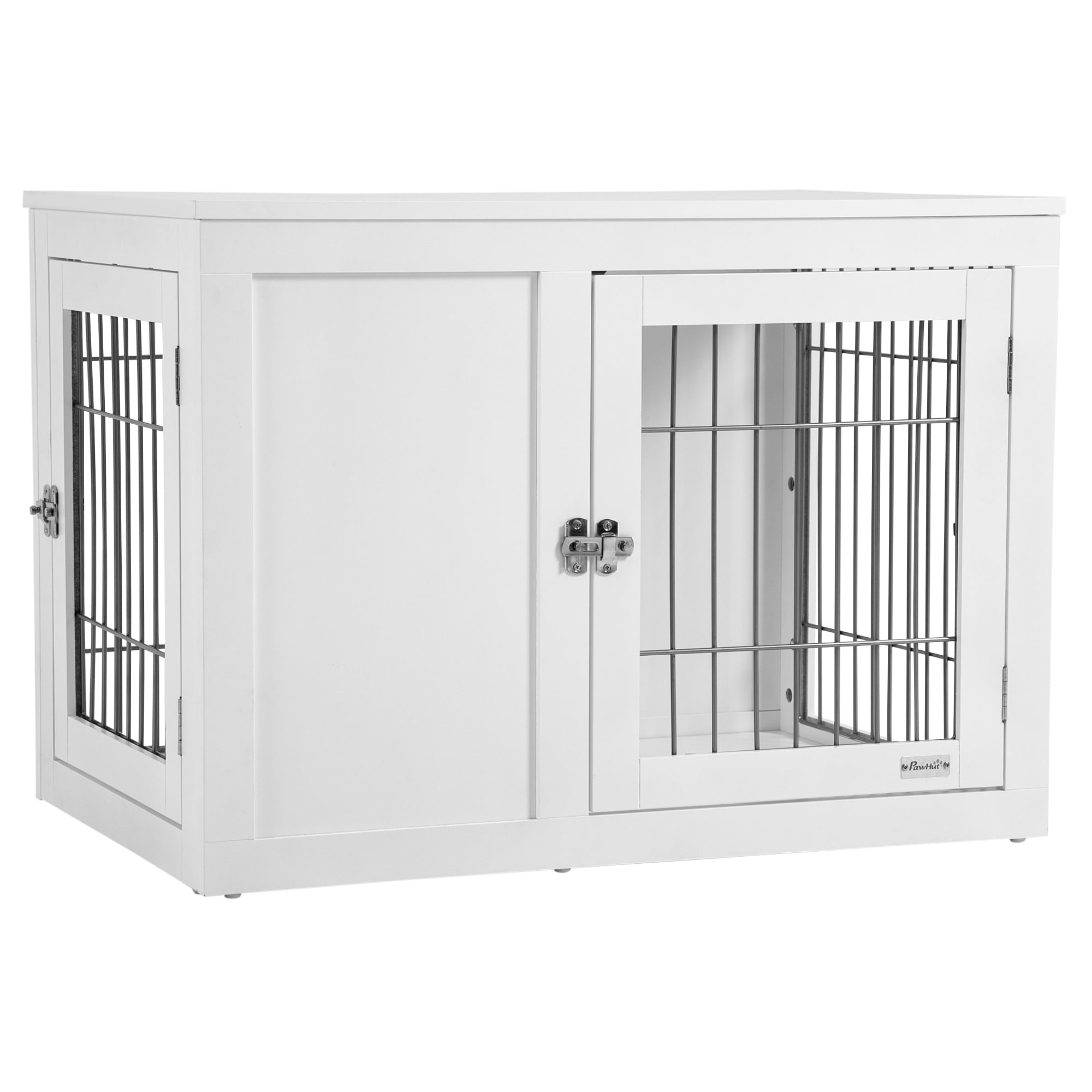 PawHut Dog Crate Furniture Wire Indoor Pet Kennel Cage, End Table with