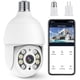 thumbnail image 1 of Q05 Foco con Camara de Seguridad(Versión Impermeable Exterior), Camara de Foco, IP65 Impermeable, iCSee/Tris Home, Base E27, Visión Nocturna, Audio Bidireccional, Compatible con Alexa, 1 of 15