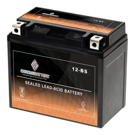 Chrome YTX12-BS AGM Motorcycle Battery, 12V High Performance Maintenance-Free Sealed Powersports Battery