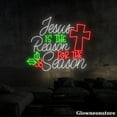 thumbnail image 3 of Glowneon Jesus Is the Reason for the Season Neon Sign, Christmas Led Sign, Christian Gifts, 3 of 5