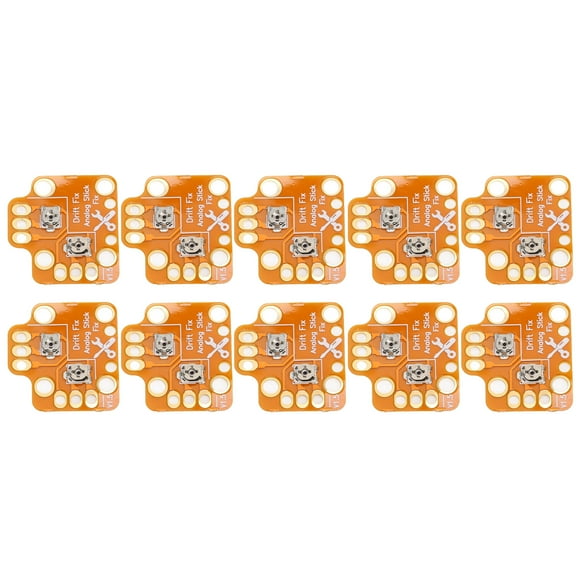 Gamepad Joystick Drift Fix Mod, Planche de Réparation Universelle Dorée Durable Pratique 10 Pcs pour Manette de Jeu