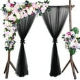 thumbnail image 1 of 1 Panel Fiber Sheer Backdrop Curtain Arch Drapes Wrinkle-Free 5ft x 9.2ft, 1 of 24