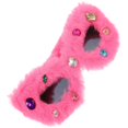 thumbnail image 3 of a refined and engaging product description based on your input:\n\n \n\n**Plush Decorative Sunglasses with Rhinestones – Lovely Fuzzy Eyewear for, 3 of 4