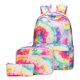 thumbnail image 1 of Mochila escolar con lonchera, materiales ecológicos, mochila, regalo para el Día del Niño, Acción de Gracias, colorida, tie-dye., 1 of 5