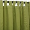 Pawleys Island Solid Semi-Sheer Tap Top Single Curtain Panel
