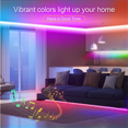 thumbnail image 3 of LED Strip Lights 5050 RGB Flexible Tape 5M Ribbon Luces with Bluetooth App Led Lighting Color-Changing Room Deco US Plug, 3 of 8