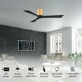 thumbnail image 2 of Matthews Fans - Irene-3H 3-Blade 52 Inch Flush Mount Ceiling Fan In Contemporary, 2 of 6