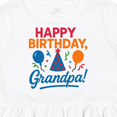 thumbnail image 4 of Inktastic Happy Birthday Grandpa Party Hat Balloons Girls Toddler Dress, 4 of 5