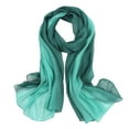thumbnail image 2 of Gradient Silk Cotton Scarf, 185x85cm Ombre Print Shawl & Wrap for Women,185*85cm,12, 2 of 33
