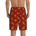 thumbnail image 4 of Lsque Hohey Bee Golden Mens Sleep Pajama Shorts,Short Pajama Pants, Cotton Ultra-Soft Knit-Medium, 4 of 9