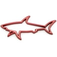thumbnail image 4 of 2Pc Hollow Fish Shark Emblem Premium Car Badge Sticker Fender Boot Fender Boot Trunk For Chevrolet Camaro Corvette, 4 of 6