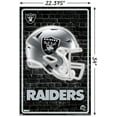 thumbnail image 3 of NFL Las Vegas Raiders - Neon Helmet 23 Wall Poster, 22.375" x 34", 3 of 4