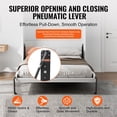 thumbnail image 5 of Full Size Vertical Deluxe Murphy Bed Kit DIY Wall Bed Hardware with Pneumatic Lever Heavy Duty Frame Space Saving Folding Cabinet for Guest Room, 5 of 6
