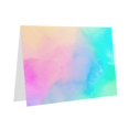 Colorful Pastel Drawing Paper Rainbow Birthday Cards Blank Cards