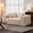 Beige, variant on S-HOME No Assembly Required 2-Seater Corduroy Sofa in a Box, Memory Foam Couch Ergonomic Support for Living Room, Bedroom, Office, Beige
