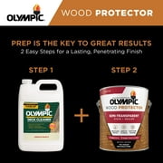 Olympic 1 Gallon SC-1062 Pink Sand Exterior Solid Wood Protector Stain Plus Sealer in One