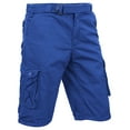 thumbnail image 2 of Ma Croix Men's Premium Utility Loose Fit Twill Cargo Shorts with Belt, 2 of 3