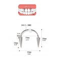thumbnail image 3 of CHUANK Spike Lips Hoop Rings Surgical-Steel Spiked Studs for Vampire Teeth Spike for Un, 3 of 5