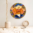 thumbnail image 2 of Lsque Sml Jeffy Pattern Ceramic Decorative Plate Decorative Plates with Display Stand Personalized Porcelain Plate Ceramic Ornaments for Wall Hanging Decoration-6in, 2 of 6