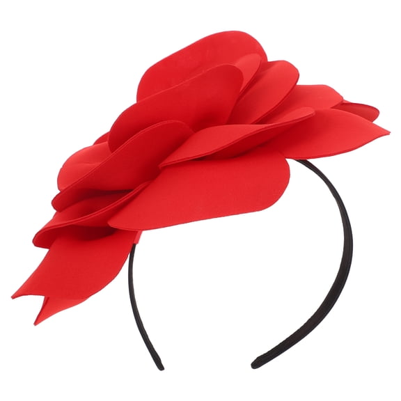 LOLIPPYY Large Floral Fascinator Hat for Women - Elegant Flower Cocktail Headband, Bridal Wedding, Christmas & Tea Party Accessory