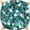 Aqua Glitter, variant on Gold Square Earrings for Women - Sparkly Glitter Leverback Dangles