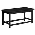 thumbnail image 3 of Westin Outdoor 35" Inch Adirondack Coffee Table for Patio Backyard UV Weather Resistant HDPE Plastic, Black, 3 of 5
