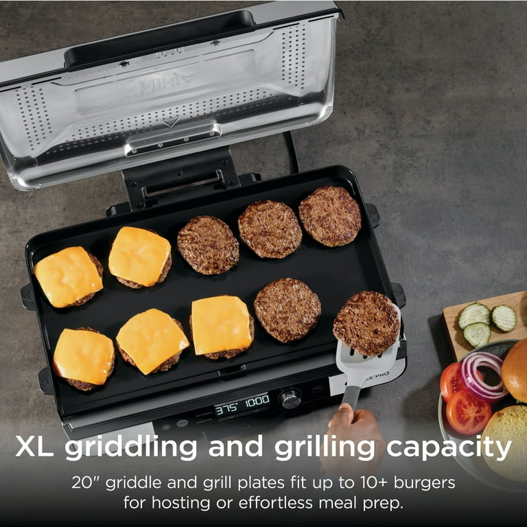 Ninja Sizzle Pro XL 20-Inch Indoor Griddle + Grill, Detachable