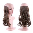 thumbnail image 4 of Invisible Wire No Clips in Hair Extensions Secret Fish Line Hairpieces Silky Synthetic Hair, 4 of 6