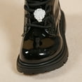 thumbnail image 6 of lnmuld Boots for Girls Stylish Autumn Girls Casual Boots Flat Thick Sole Non Durable PU Leather Comfortable Walking Footwear for Kids Size:7-8 Years, 6 of 9