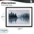 thumbnail image 4 of Stupell Industries Coastal Indigo Tree Reflections Black Framed Print Under Glass, 23 x 17, by Jacky Ngan, 4 of 8