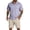 Light Purple, variant on Men's Summer Beach Vacation Outfit Set, 2 Piece Short Sleeve Shirt & Shorts Matching Set, Casual Cruise Resort