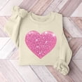 thumbnail image 2 of Inverlee Valentines Day Sweatshirt Women Cute Love Heart Graphic Sweatshirts Soft Pullover Sweater Tops Round Neck Dressy Casual Valentine's Day Gifts, 2 of 4