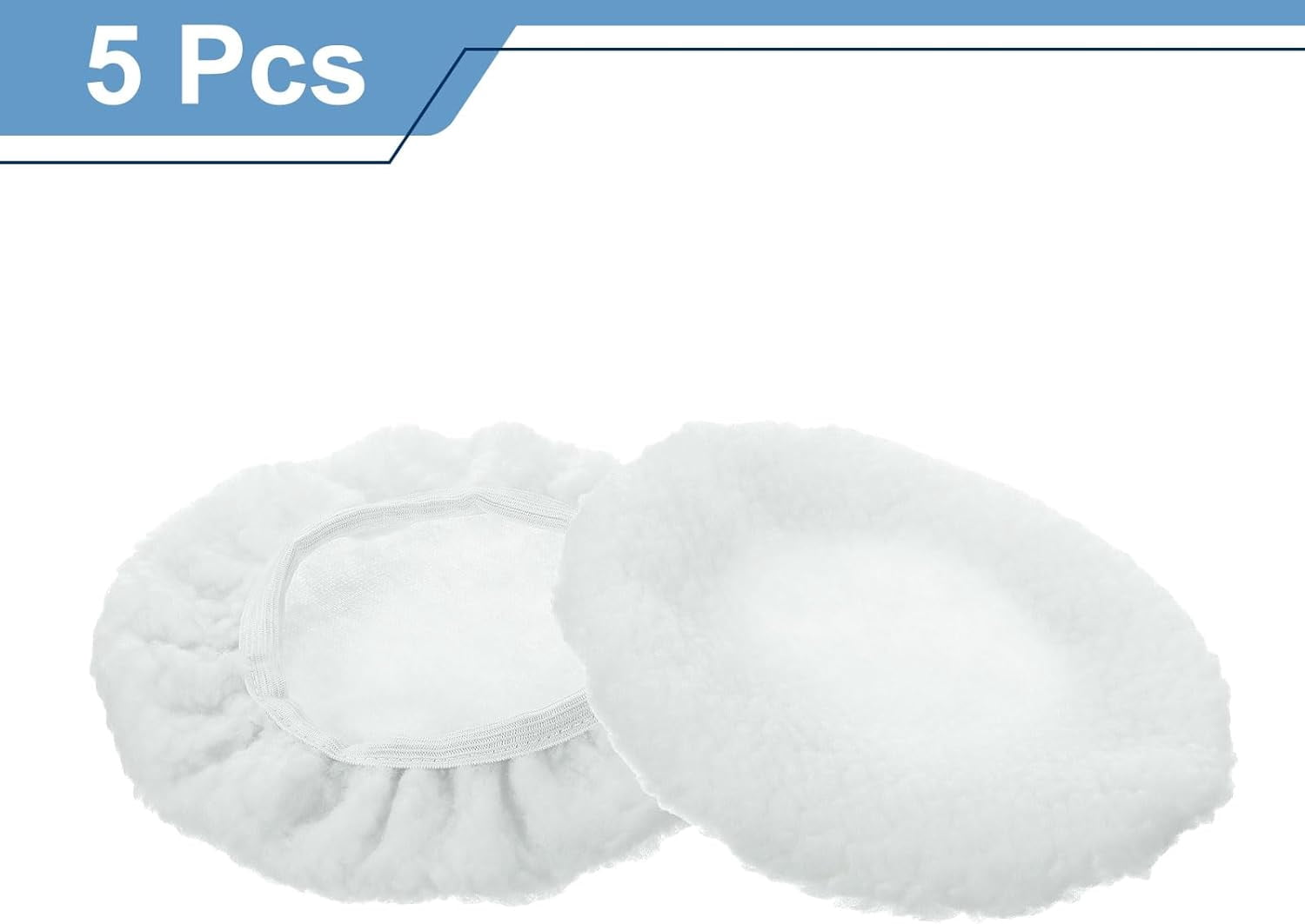 5 piece car polisher cover polishing pad lamb's wool polishing buffer pad cover, suitable for 7