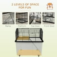 thumbnail image 4 of PawHut Hamster Cage, Gerbil Habitat w/ Wheels, Detachable Bottom, Ramp, 4 of 10