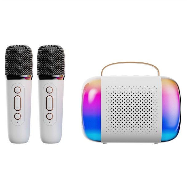 Micrófono con Altavoz Bluetooth K Song, Micrófono de Audio, Karaoke, Portátil para Niños, Hogar, K-Song, Estéreo Integrado B