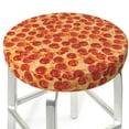thumbnail image 3 of Haiem Pizza Cushion Round Bar Chair Seat Cover Bar Chair Cushion Covers Elastic Washable Bar Chair Cover,Protects from Scratches and Stains-12 inch, 3 of 7