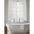 thumbnail image 4 of Grey Spring Floral Sheer Curtains 72 Inch Length 2 Panels Set, Elegant Watercolor Summer Botanical Voile Window Treatment Rod Pocket Curtains Sheers Drapes for Bedroom/Living Room/Kitchen 52"x72"x2, 4 of 7