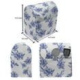 thumbnail image 4 of Floral Stand Mixer Cover, Rhythmic Abstract Blue Peonies Blossom Watercolor Pattern on Plain Background, Kitchen Appliance Organizer Bag Cover with Pockets, 5 Quarts, Violet Blue White, by Ambesonne, 4 of 4